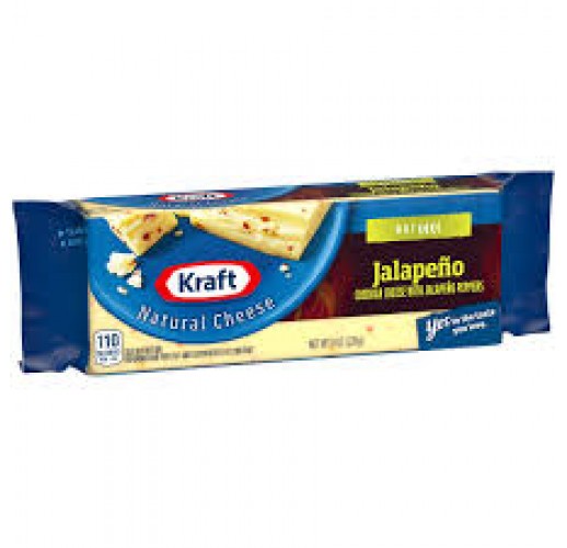 KRAFT CHEESE PEPPER JACK WITH JALEPENO PEPPERS 8OZ